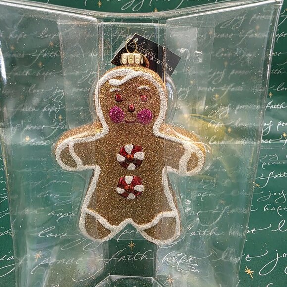 Christopher Radko Celebrations 25th Anniversary Glitter Gingerbread Ornament Box - Picture 9 of 10